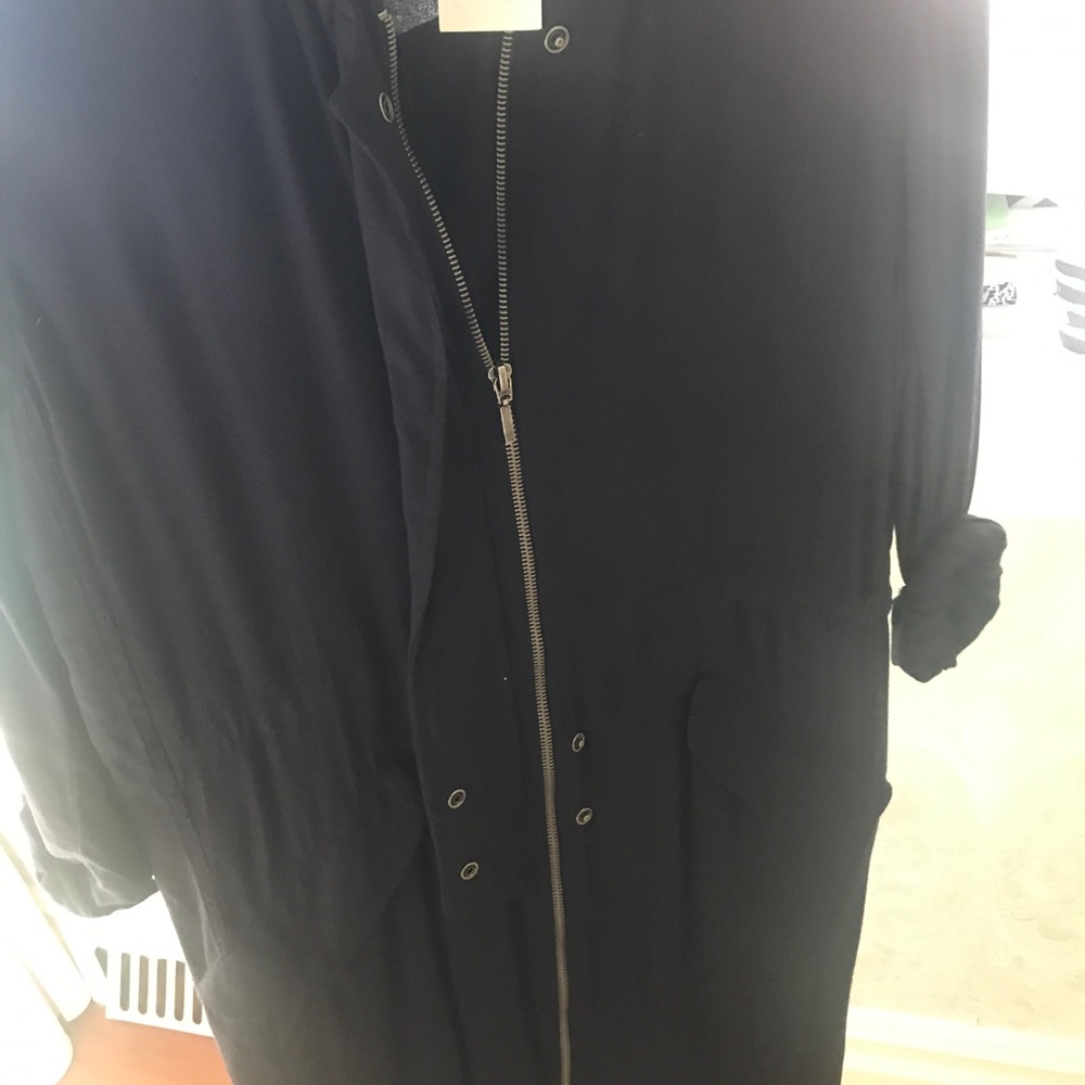 NWT navy blue zipper dress